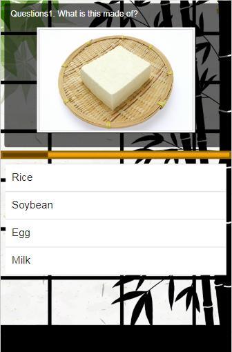 Japan Food Quiz Screen 3