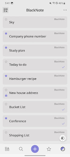 Screenshot of BlackNote: Dark Notes, Notepad