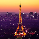 Eiffel Tower Sundown Theme icon