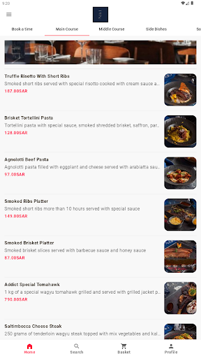 Android application Addict Restaurant screenshort