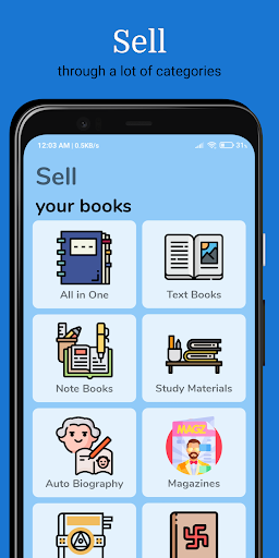 Android application Bookvender - Buy/Sell Books screenshort