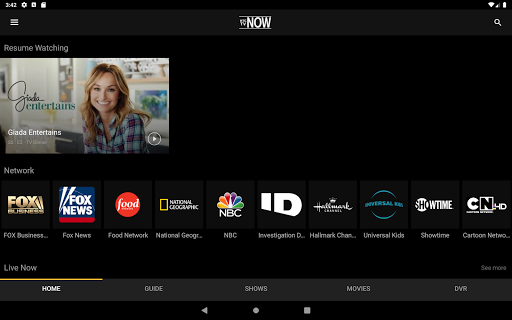 Screenshot of HTC TV NOW
