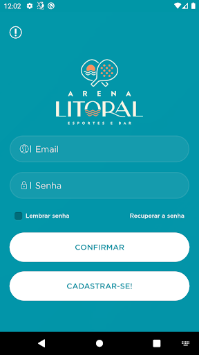 Android application Arena Litoral screenshort