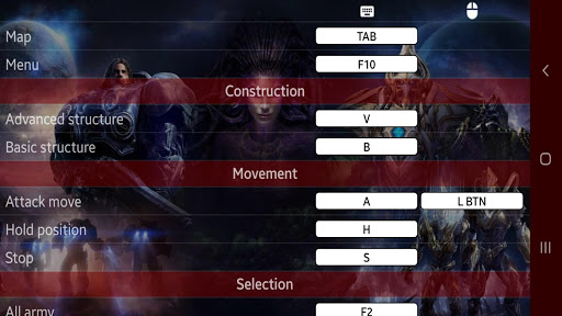 Screenshot of ControlRef - PC/console game c