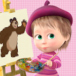 Masha and the Bear: coloring Apk