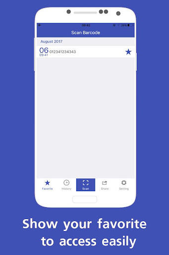 Android application Barcode Scanner screenshort