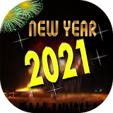 New Year 2021 Greeting Cards icon