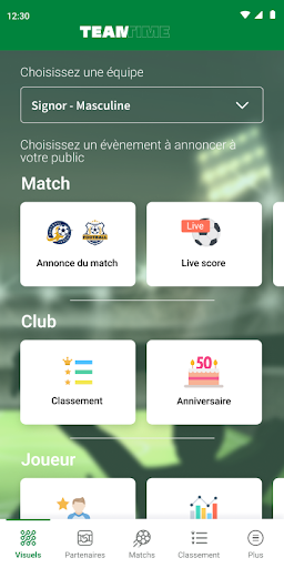 Android application Team Time screenshort