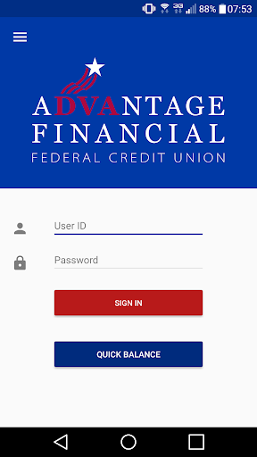 Android application ADV FCU screenshort