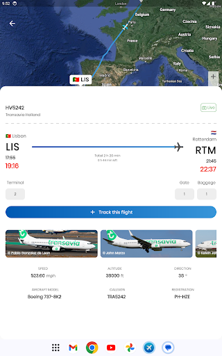 Screenshot of Flight Tracker & Flight Radar