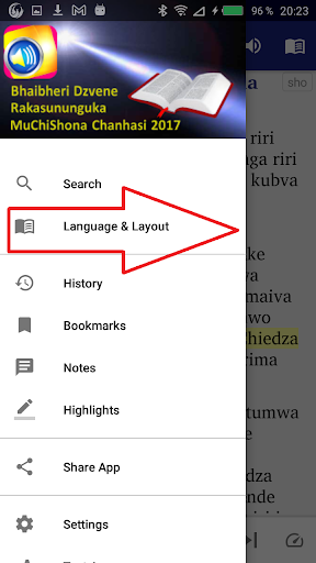 Shona English Swahili Screen 2