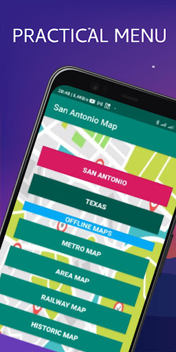 Android application San Antonio Map screenshort