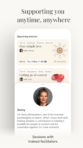 Screenshot of Aware: Mindfulness & Wellbeing