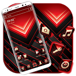 Cover Image of Download Red Black Tech Launcher Theme  APK