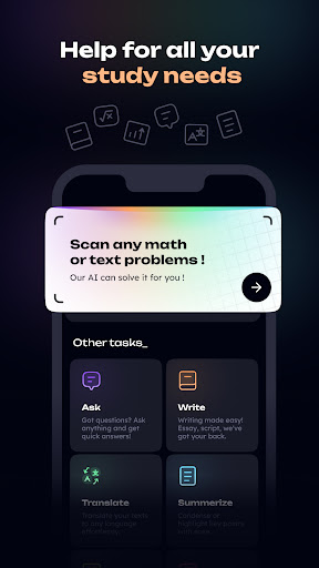 HelpMe AI – Homework Assistant Screen 2