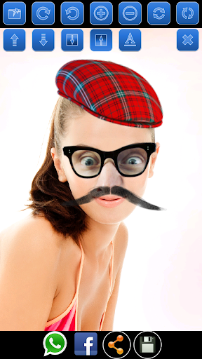 Bald and Mustache Booth Fun Pic