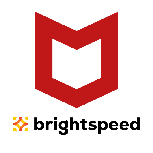 Brightspeed Security by McAfee logo