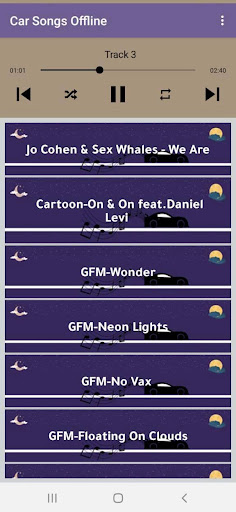 Offline Car Songs Screen 3