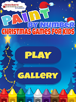 screenshot of Paint By Number Christmas Game