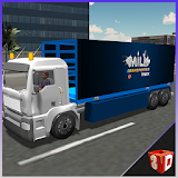 Milk transporter euro truck icon