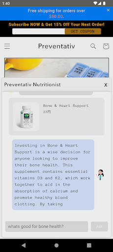 Preventativ Health Supplements Screen 3