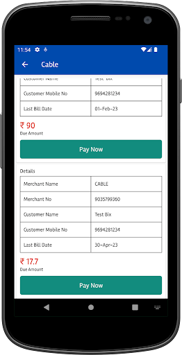 NFibernet Customer App Screen 3