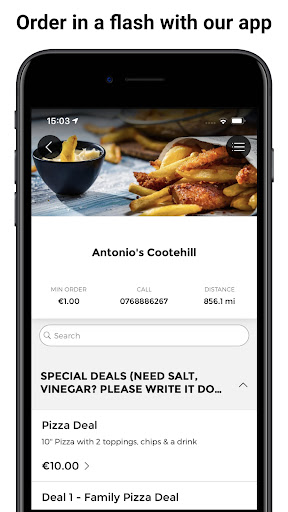 Android application Angelo’s Cootehill screenshort