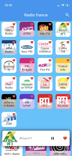 French Radio Stream Screen 2