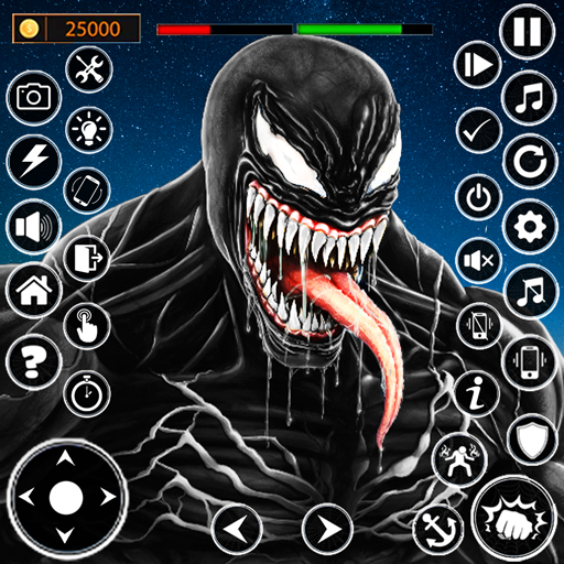 Black Spider Super hero Games  Icon