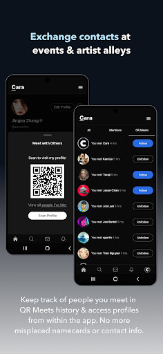 Screenshot of Cara: Art & Social