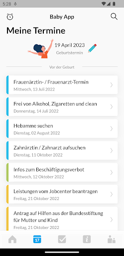 Baby-App Gelsenkirchen Screen 3
