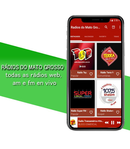 Android application Mato Grosso Radios screenshort