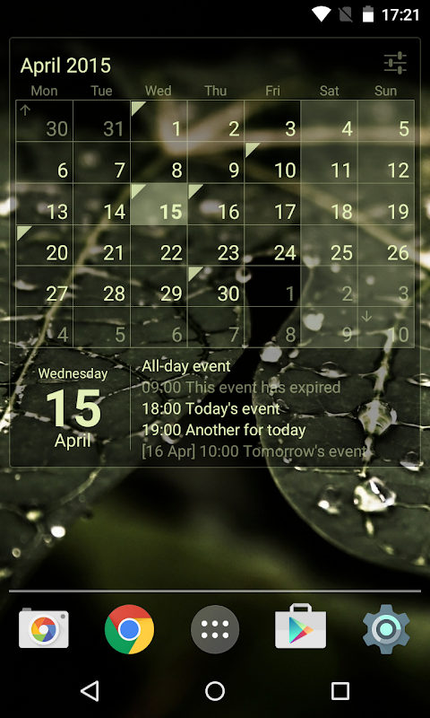 Calendar Widget Month + Agendaのおすすめ画像3