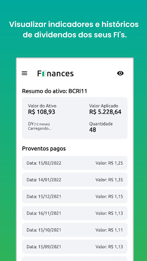 Meus Dividendos Screen 2