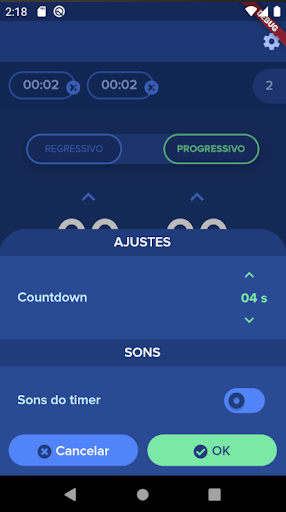 Tecnofit Timer Screen 2