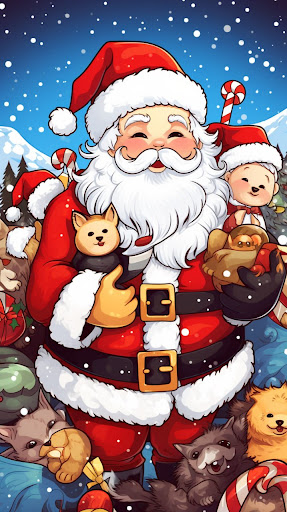 Android application Christmas Coloring Game screenshort