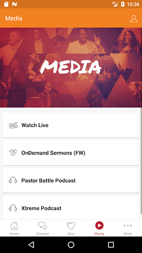 Zion Church Mobile App Screen 3