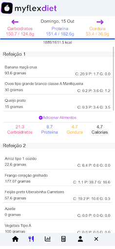 MyFlex Diet Screen 3