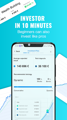 Android application Finax: Invest money in ETFs screenshort