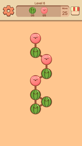 Android application Fruit Merge Puzzle screenshort