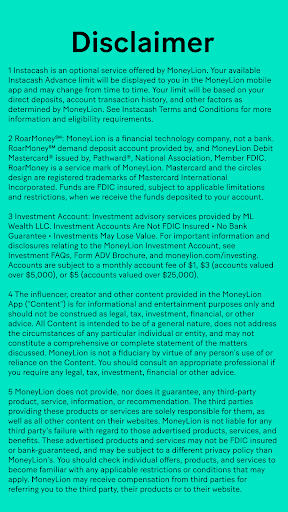 MoneyLion: Go-to Money App screenshot