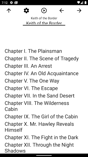 Android application Book, Keith of the Border screenshort