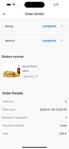 Speed Delivery / Driver Screen 3