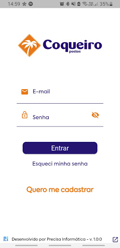 Android application Posto Coqueiro screenshort