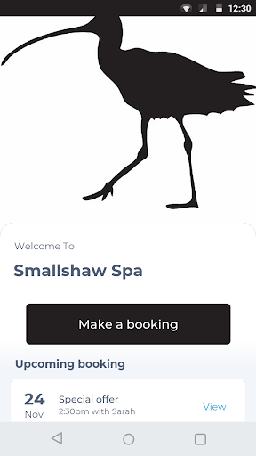 Android application Smallshaw Spa screenshort
