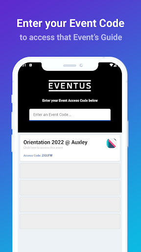 Eventus.io : Event App Screen 2