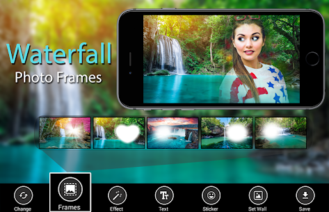Waterfall Photo Frames – dp pic blur effect editor For PC installation