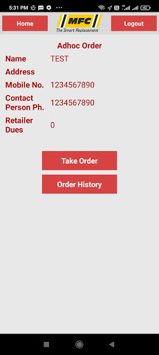 Android application PEPUPSALES App for DSR screenshort