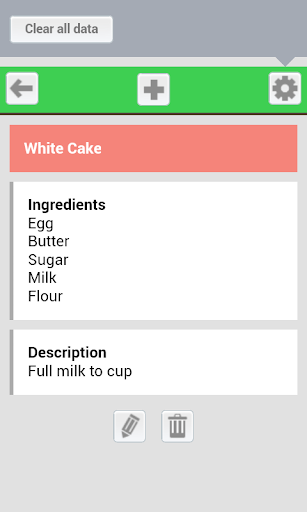 Screenshot of Recipes Organizer