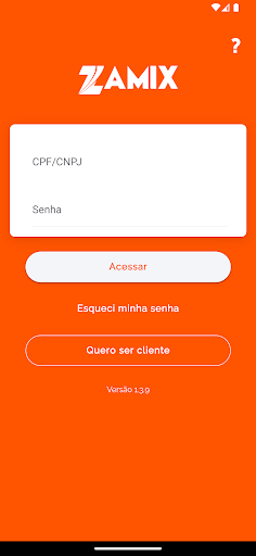 Android application Minha Zamix screenshort